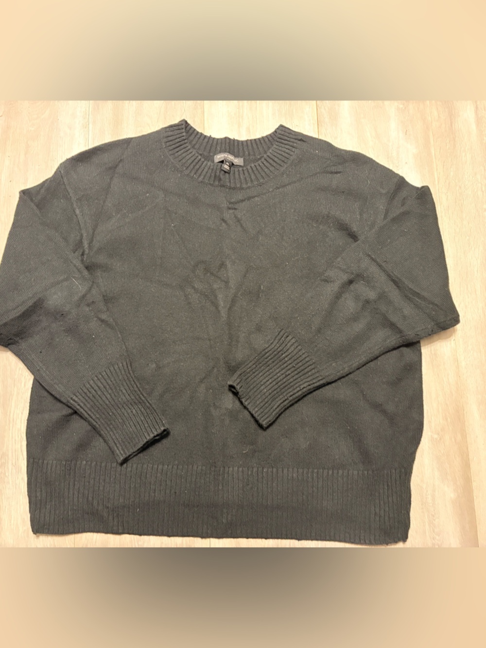 Banana Republic Men's Crewneck Sweater in Black